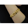 22k Curb Chain Bracelet, Chain-Link Bracelet, 22k Gold, Italian Bracelet, 22k Curb Bracelet,