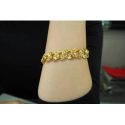 22k Curb Chain Bracelet, Chain-Link Bracelet, 22k Gold, Italian Bracelet, 22k Curb Bracelet,