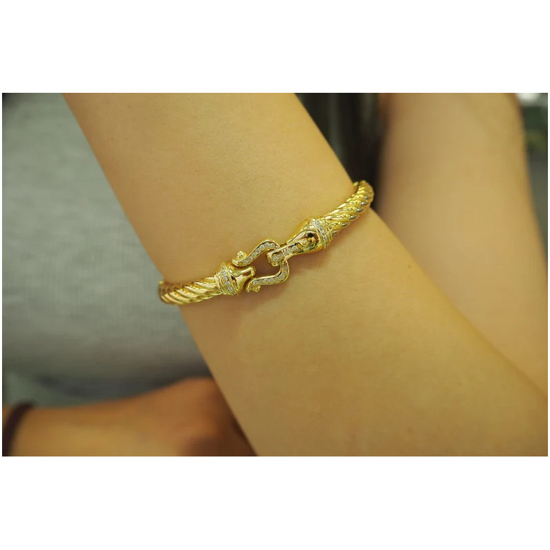 Gold Bangle Bracelet, 6mm Wide Bracelet, Stacking Bracelet, Cuff Bracelet, 14k Gold Jewelry,