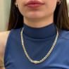 14K Gold Cuban Link Chain Necklace, 6.75 mm - Luxury Jewelry for Women