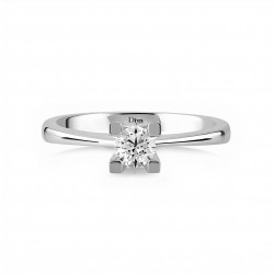 Solitaire Ring 0.09 Carat Diamond Solitaire Ring