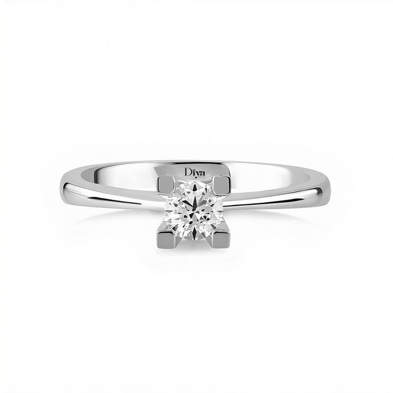 Solitaire Ring 0.09 Carat Diamond Solitaire Ring