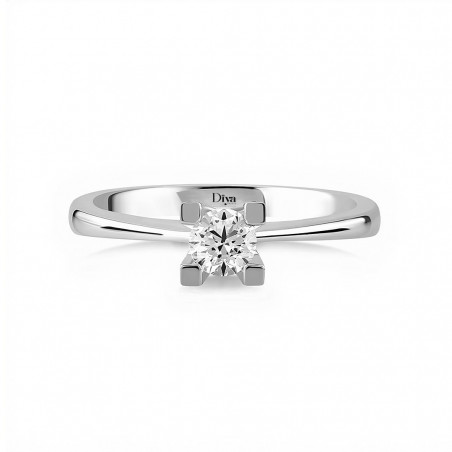 Solitaire Ring 0.09 Carat Diamond Solitaire Ring