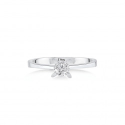 Solitaire Ring 0.10 Carat Diamond Solitaire Ring Classic Diamond Jewelry