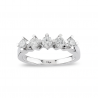 Five Stone Ring 0.15 Carat Diamond Ring Classic Diamond Jewelry