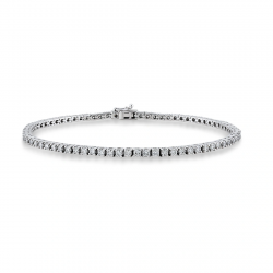 1.25 Carat Waterway Diamond Bracelet - Elegant Women's Jewelry