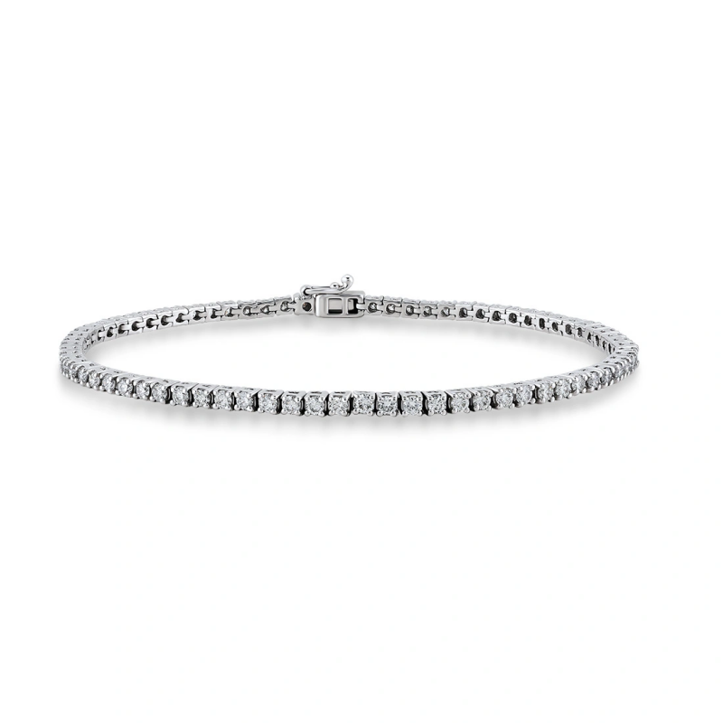 1.25 Carat Waterway Diamond Bracelet - Elegant Women's Jewelry