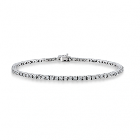 1.25 Carat Waterway Diamond Bracelet - Elegant Women's Jewelry