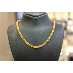 22K Gold Chain Necklace, 3.70mm Real Gold Chain, Jewelry for Men, Pure Gold Chain Gold Necklace, Women Chain