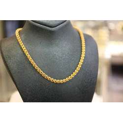 22K Gold Chain Necklace, 3.70mm Real Gold Chain, Jewelry for Men, Pure Gold Chain Gold Necklace, Women Chain