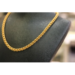 22K Gold Chain Necklace, 3.70mm Real Gold Chain, Jewelry for Men, Pure Gold Chain Gold Necklace, Women Chain