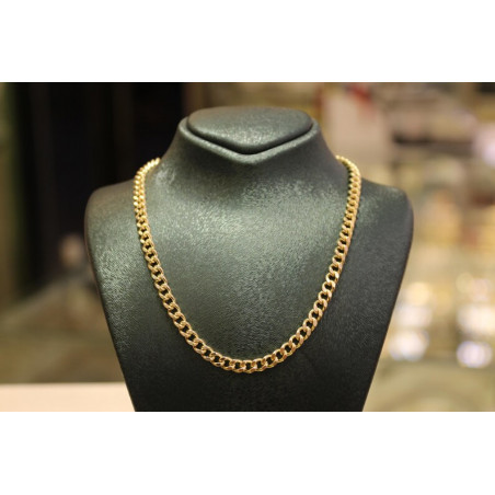 14k Gold Curb Chain Necklace, 14k Miami Cuban, 4.30mm 14k Solid Gold Curb Cuban Chain, 14k Gold Chain