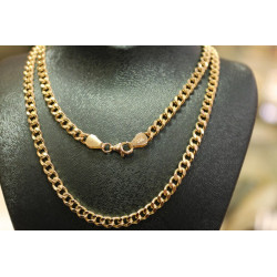 14k Gold Curb Chain Necklace, 14k Miami Cuban, 4.30mm 14k Solid Gold Curb Cuban Chain, 14k Gold Chain