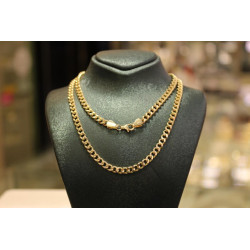 14k Gold Curb Chain Necklace, 14k Miami Cuban, 4.30mm 14k Solid Gold Curb Cuban Chain, 14k Gold Chain