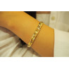 14k Gold Bangle Bracelet, 7mm Wide Bracelet