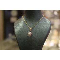 14k Gold North Star Necklace, Polaris Pendant, Pole Star Necklace, Gift for Her, Unique Gift, Northstar Charm