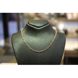 14K Gold Figaro Chain Necklace, 2 mm, Gift for Her, Gift for Him, Thick Link Chain, 14k Gold Chain, Mens Chain