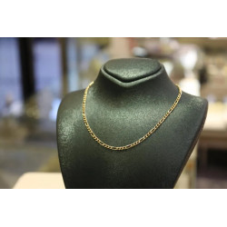 14K Gold Figaro Chain Necklace, 2 mm, Gift for Her, Gift for Him, Thick Link Chain, 14k Gold Chain, Mens Chain