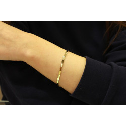 14K Gold Mirror Bracelet, Minimalist Dainty Bracelet for Women, Mirror Bangle Bracelet, Bracelet Gift, Layering Bracelet