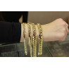 14K Gold Miami Curb Chain Bracelet, ,7-9-11-13 mm, Gold Curb Cuban Chain, 14K Gold Bracelet, Cuban Link Chain Bracelet