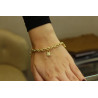 14k Gold Rolo Chain Bracelet, 5.50 mm Chain, Gold Rolo Chain with Charms, Rolo Charm Link , Women Gold Stacking Bracelet