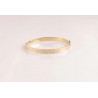 14k Gold Bangle Bracelet, Gold Stacking Bracelet, 6MM Gold Bangle, Stacking Engraved Bangle, Gift For Her